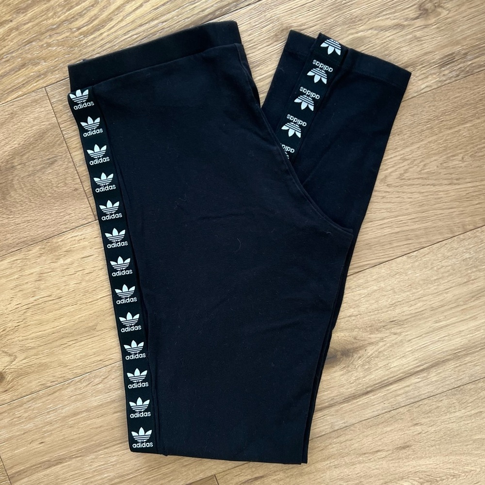 Adidas Leggings with branded elastic trim- Size Small